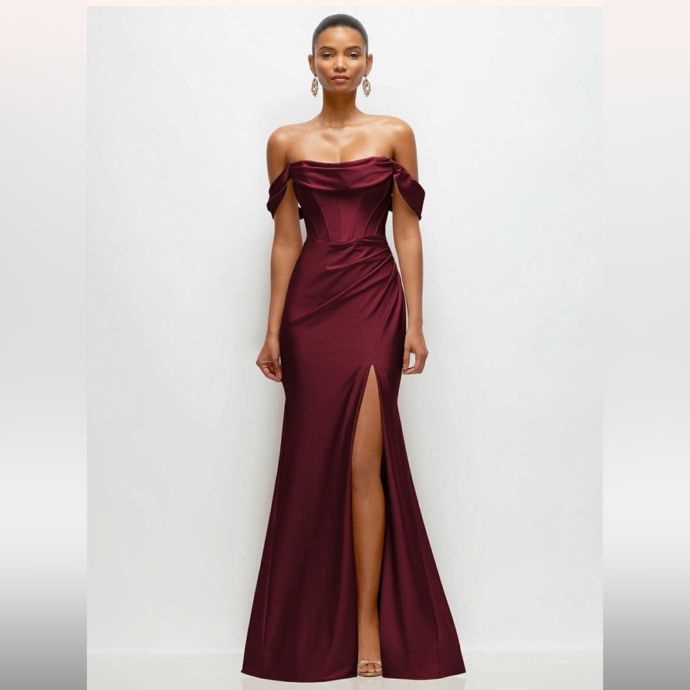 Elegant Burgundy Gown
